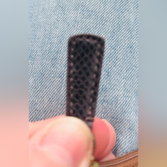 Coach Tan and Brown Signature Canvas Keychain Wallet - Picture 9 of 10